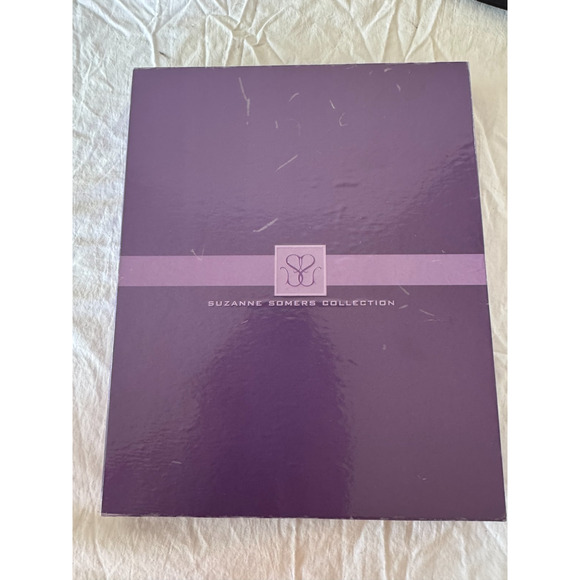 Suzanne Somers Crystal Iridescent Blue Dangle Statement 3D Necklace w Box - Picture 10 of 15